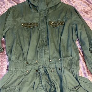 Plus Size Military Jacket